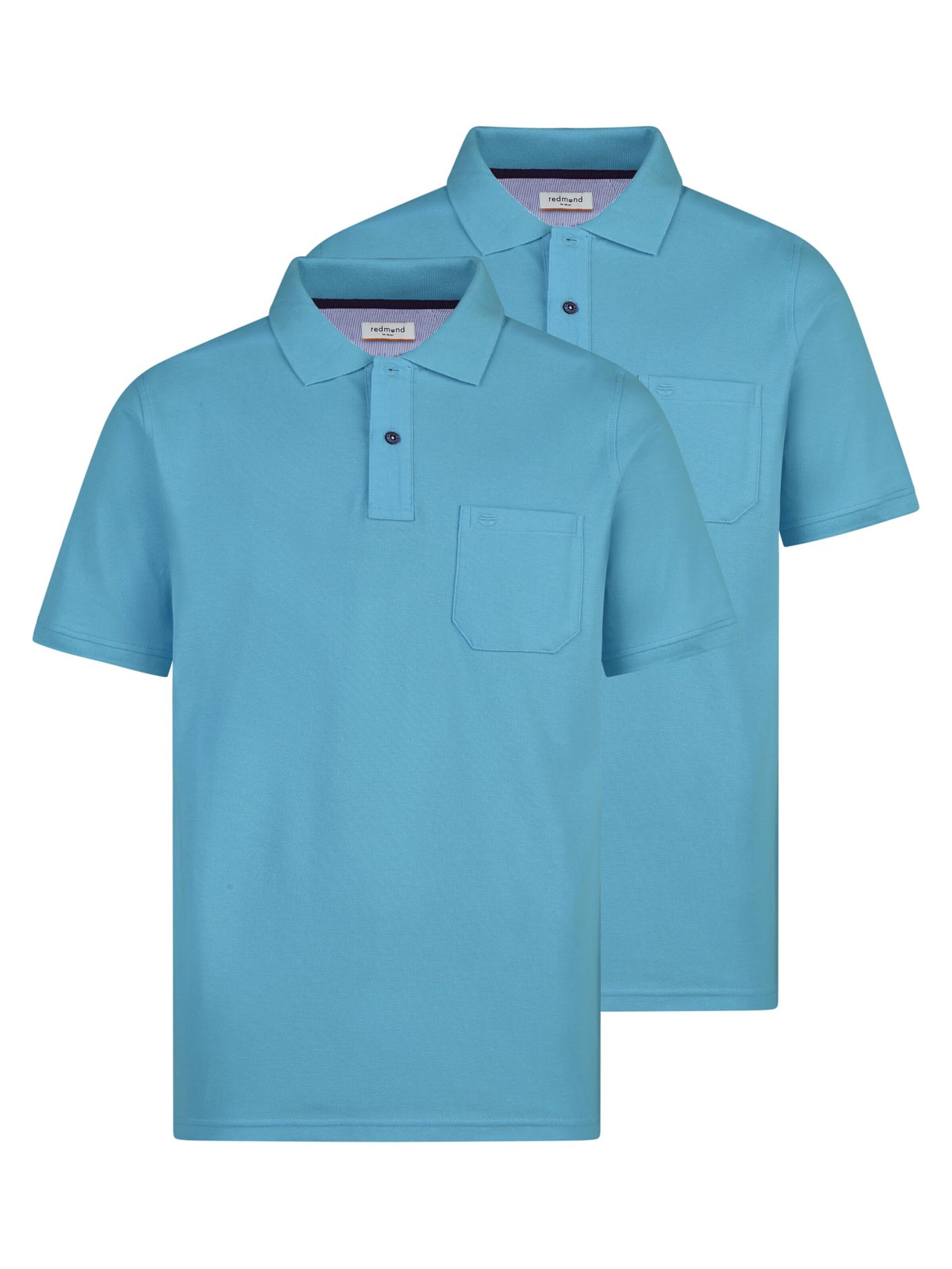redmond Shirt 'Basic'‌‌‌‌ in Blau: Vorderseite