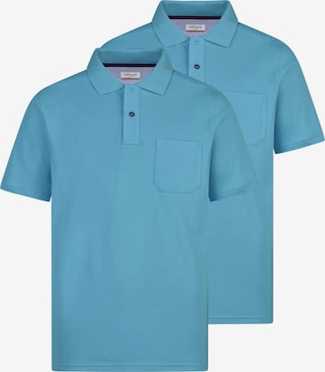 redmond Shirt 'Basic' in Blau: Vorderseite