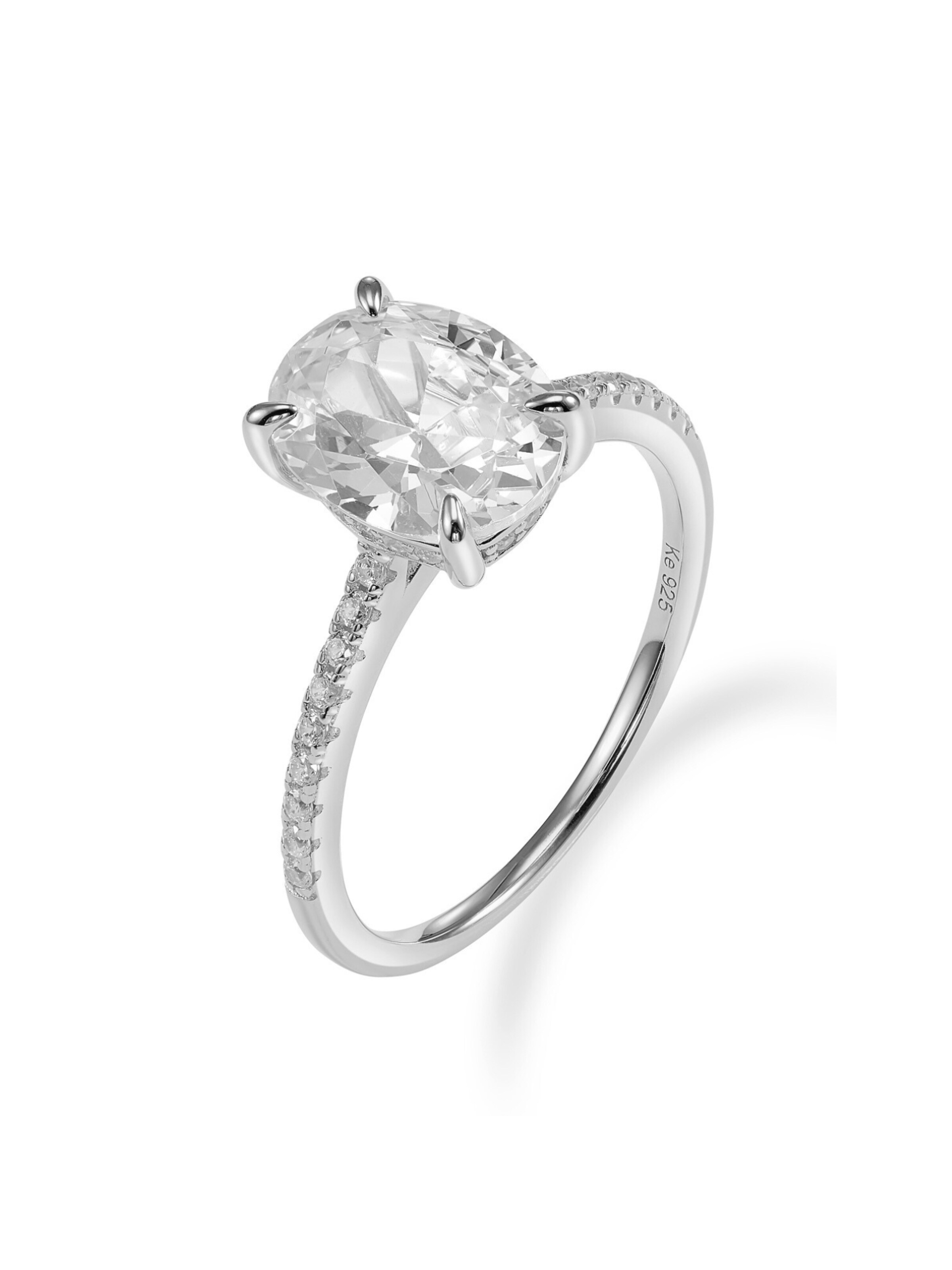 Pure Schmuck Ring 'Royal Spark Bridgerton'‌‌‌ in Silber: Vorderseite