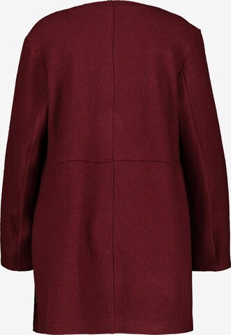 Ulla Popken Oversized Cardigan in Red