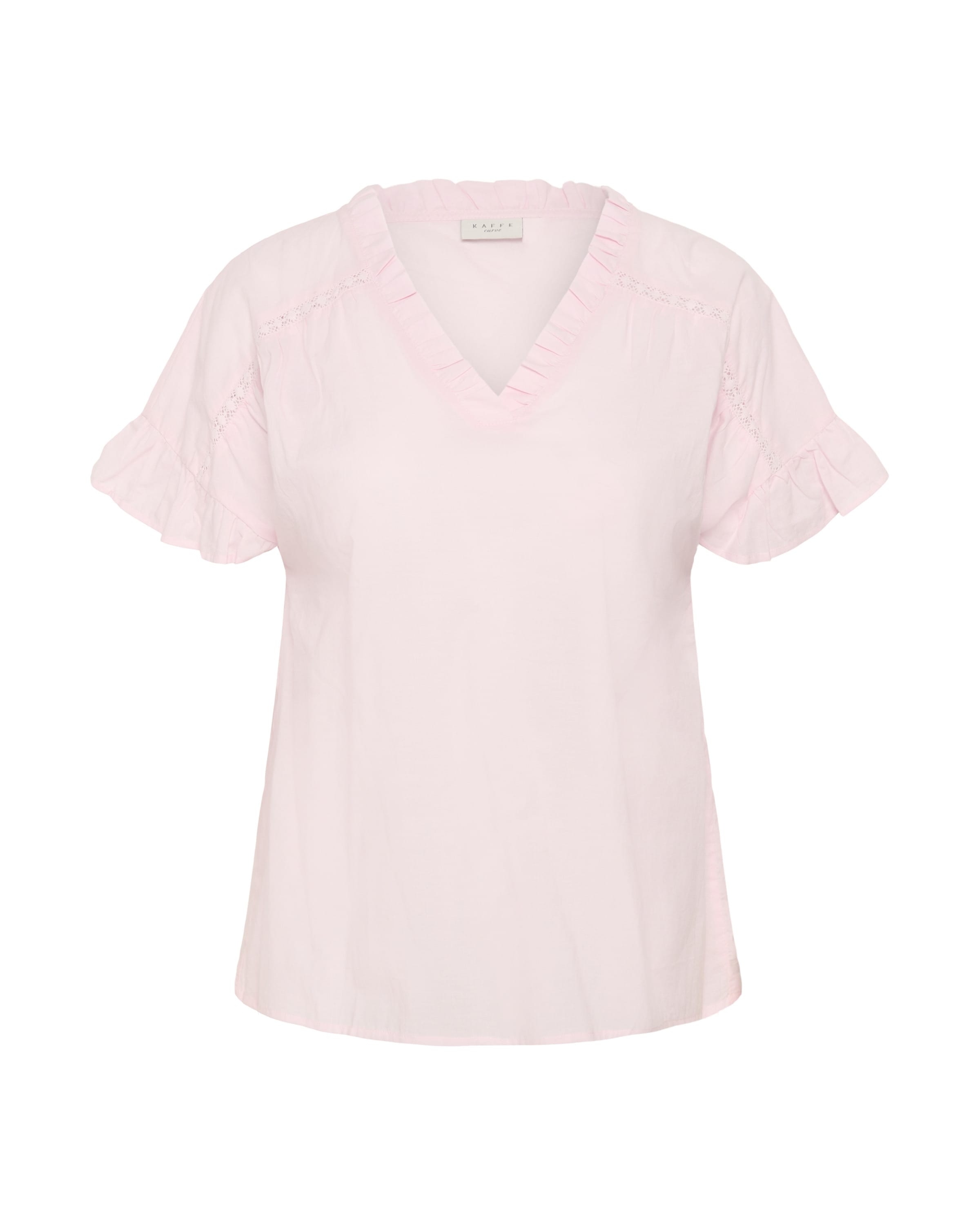 KAFFE CURVE Bluse 'KCValeria' i pink: forside
