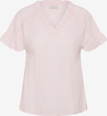 KAFFE CURVE Bluse 'KCValeria' i pink: forside