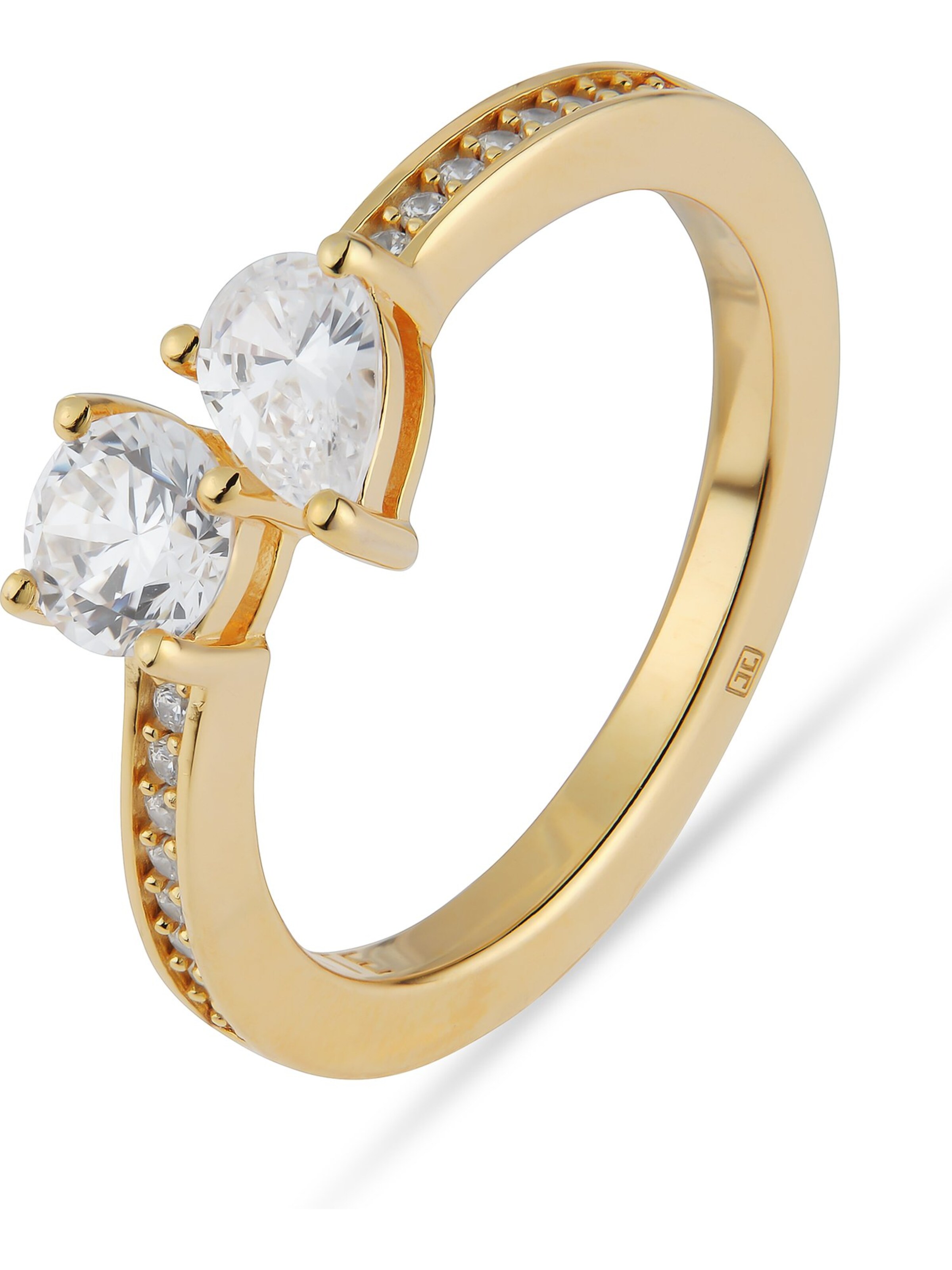 JETTE Ring in Gold: front