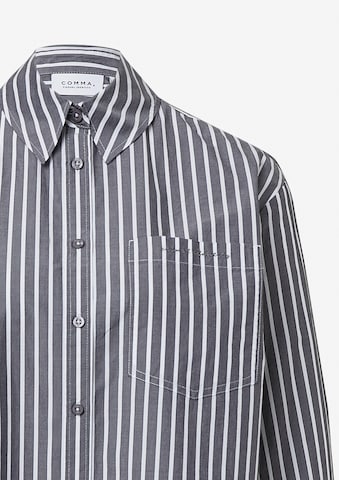 comma casual identity Bluse in Grau