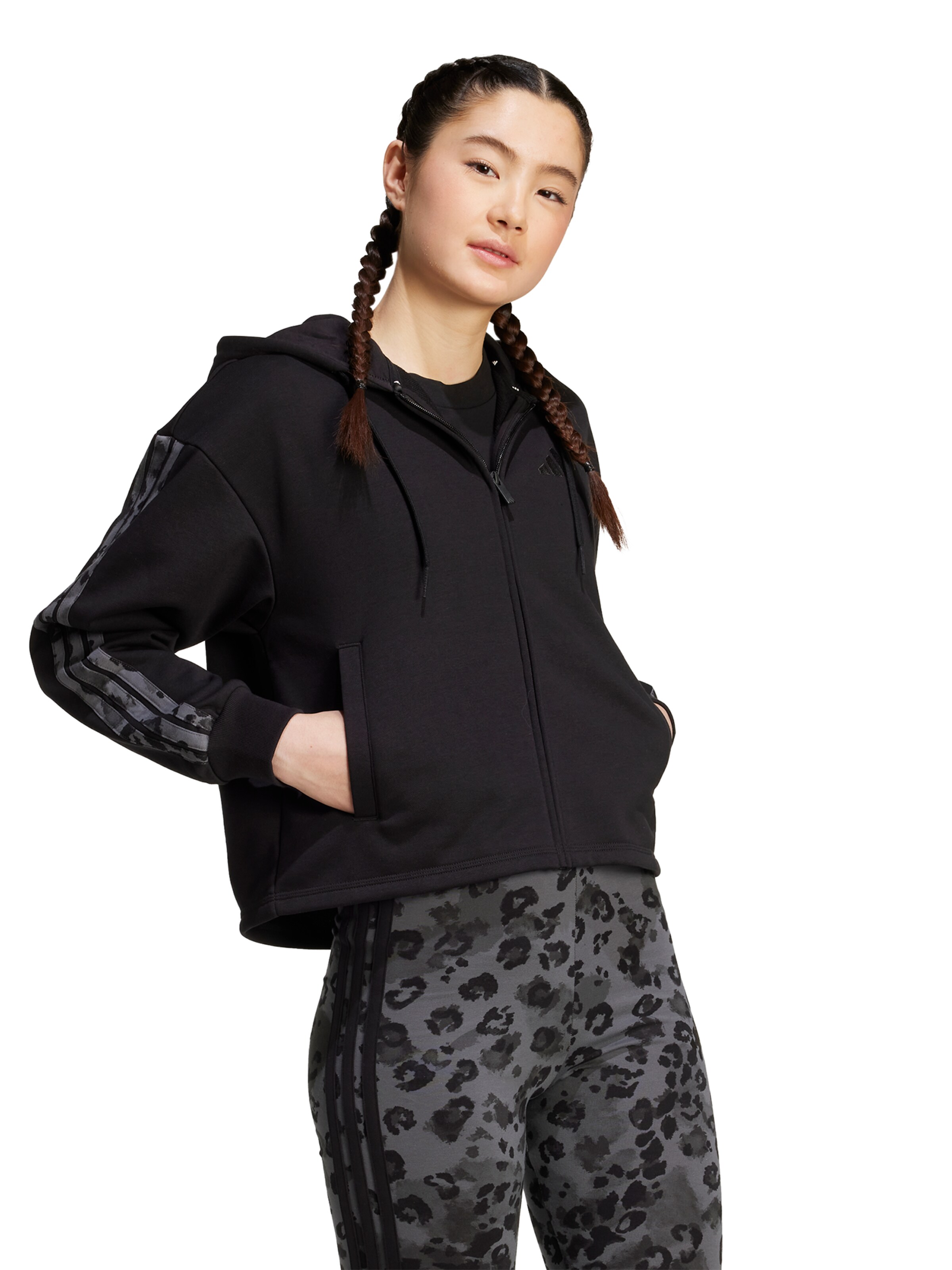 Skinny Pantaloni sport de la ADIDAS SPORTSWEAR pe gri