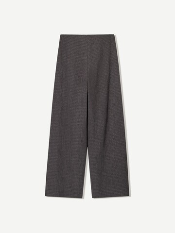 Bershka Zvonové kalhoty Kalhoty – šedá