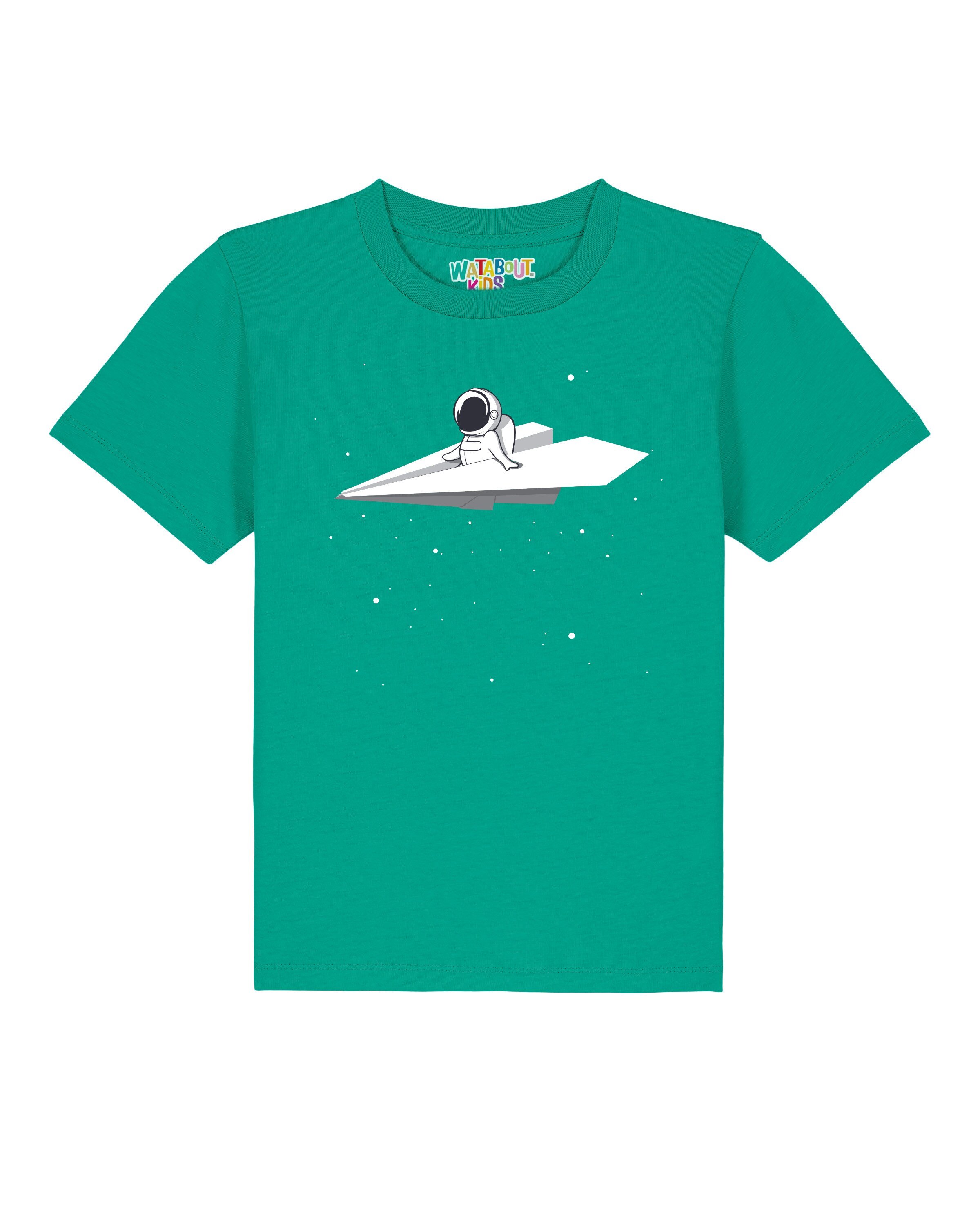 T-Shirt 'Fly Me To The Moon' watabout.kids en vert : devant