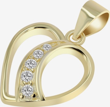 Akzent Pendant '"Nalani" aus 925 Sterlingsilber, rhodiniert, langlebig' in Gold: front