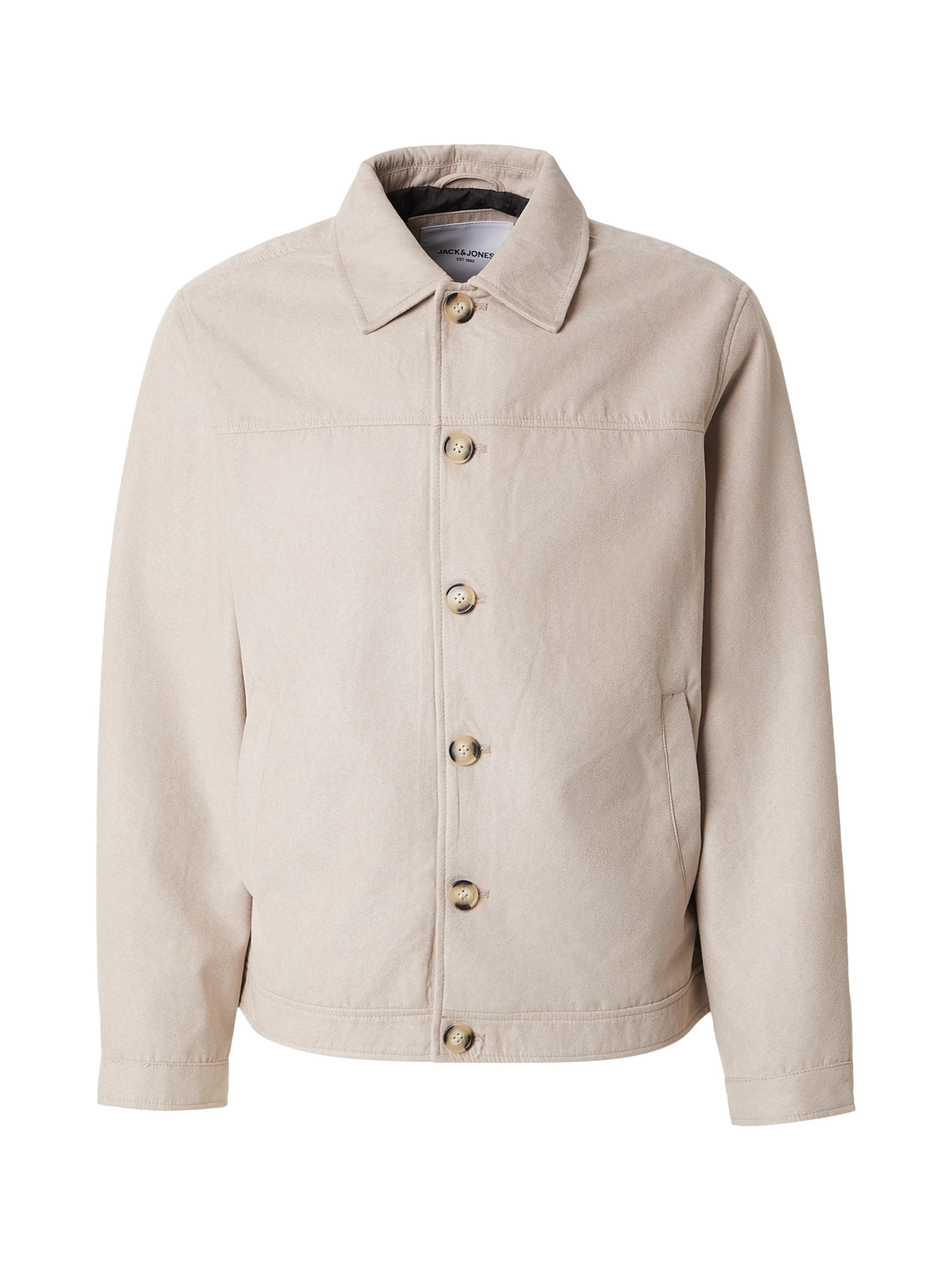 smėlio JACK & JONES Demisezoninė striukė: priekis