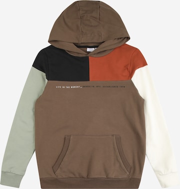 NAME IT Sweatshirt 'Onskol' in Brown: front