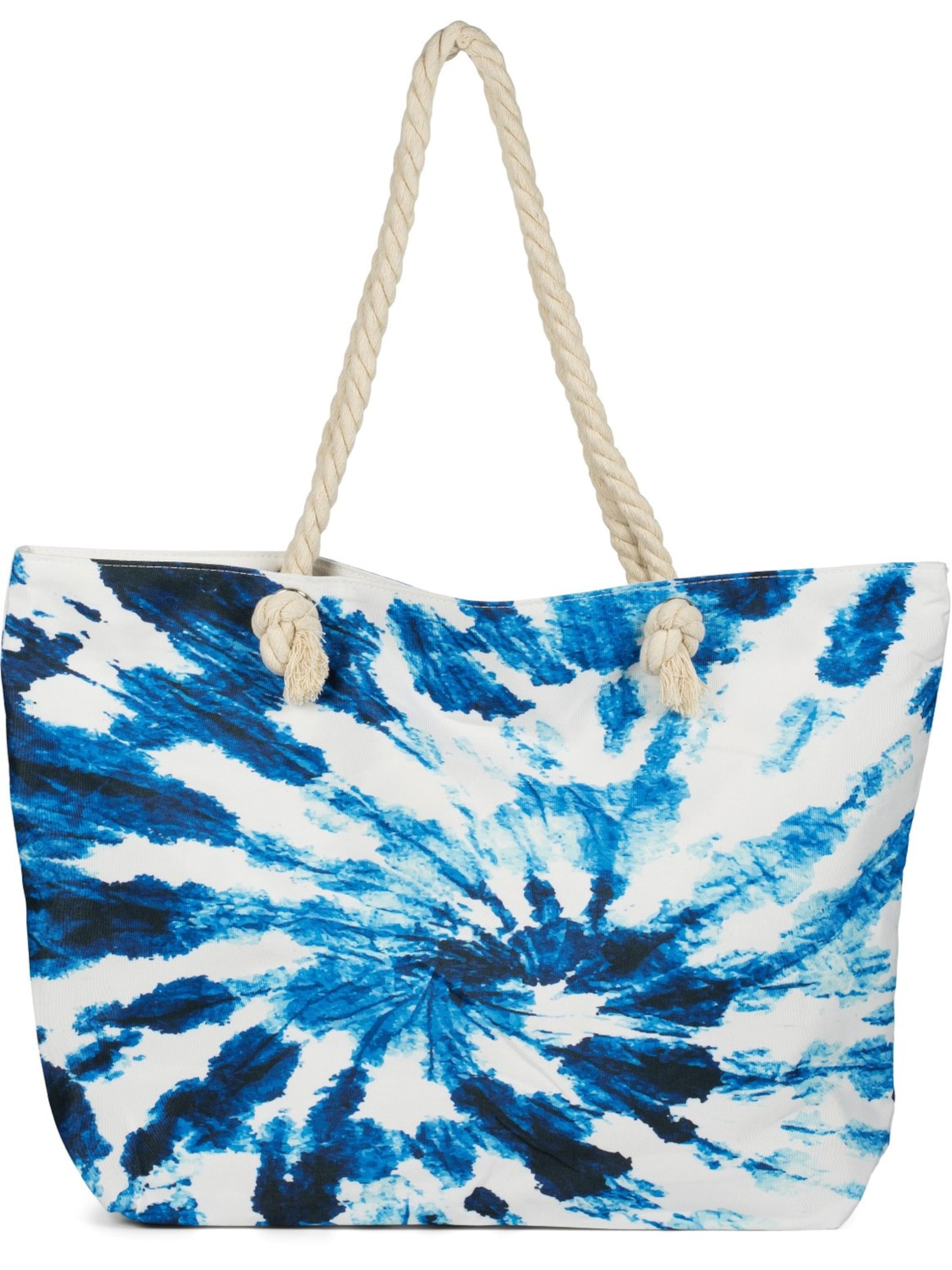 styleBREAKER Beach bag in One Size in Blue / Dark blue / White, Item view
