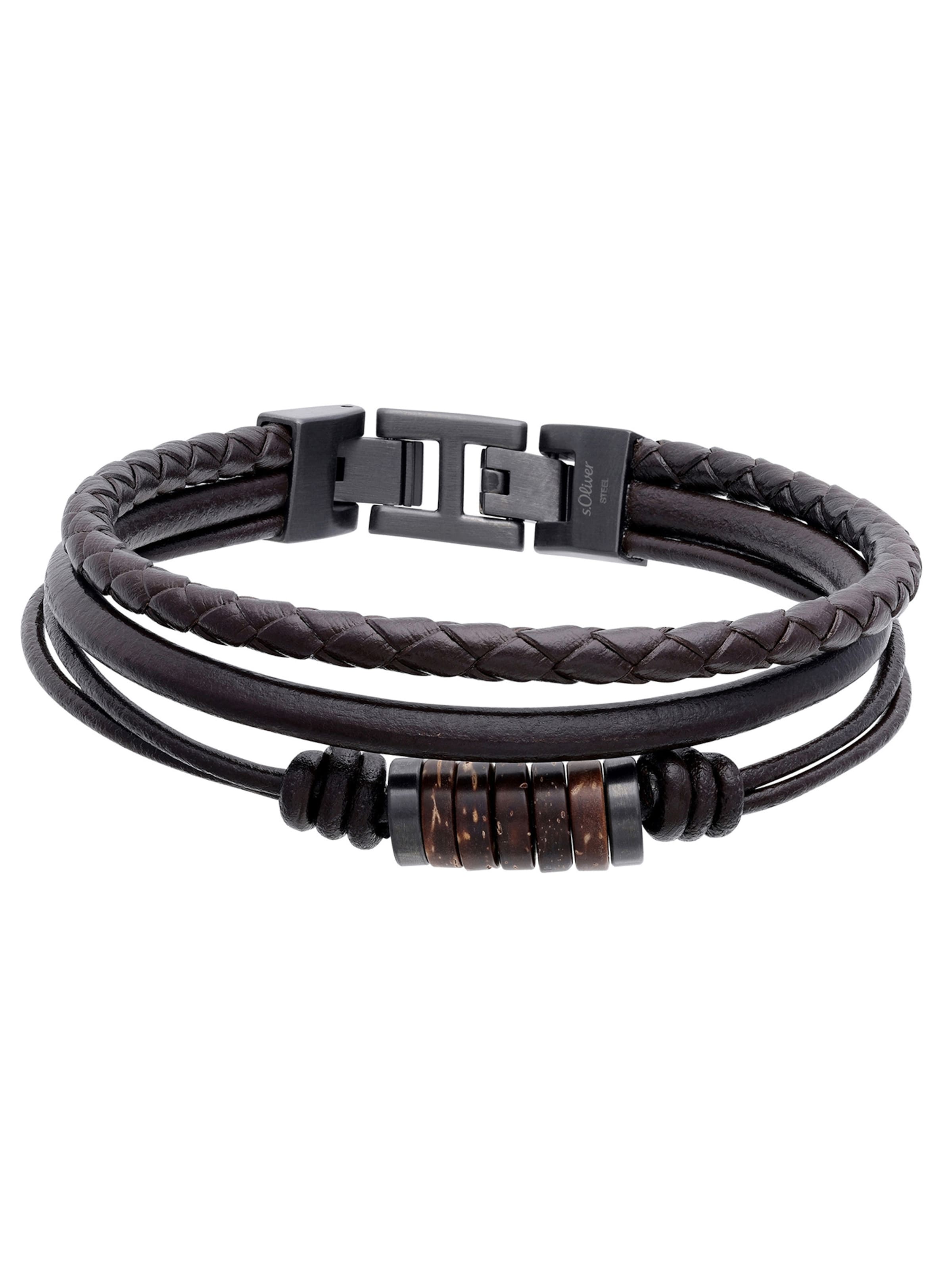 s.Oliver Bracelet in Brown: front