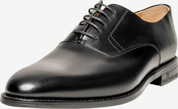 Henry Stevens Lace-Up Shoes in Black: front