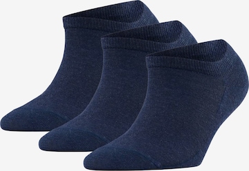 FALKE Athletic Socks in Blue: front