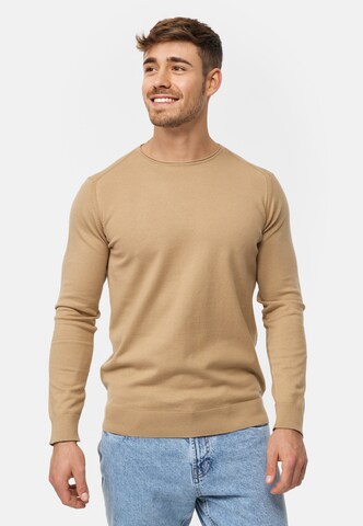 Pull-over 'Gamal' INDICODE JEANS en marron