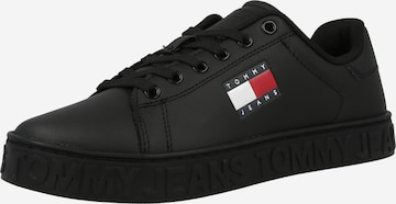 Baskets basses 'Essential' Tommy Jeans en noir : devant