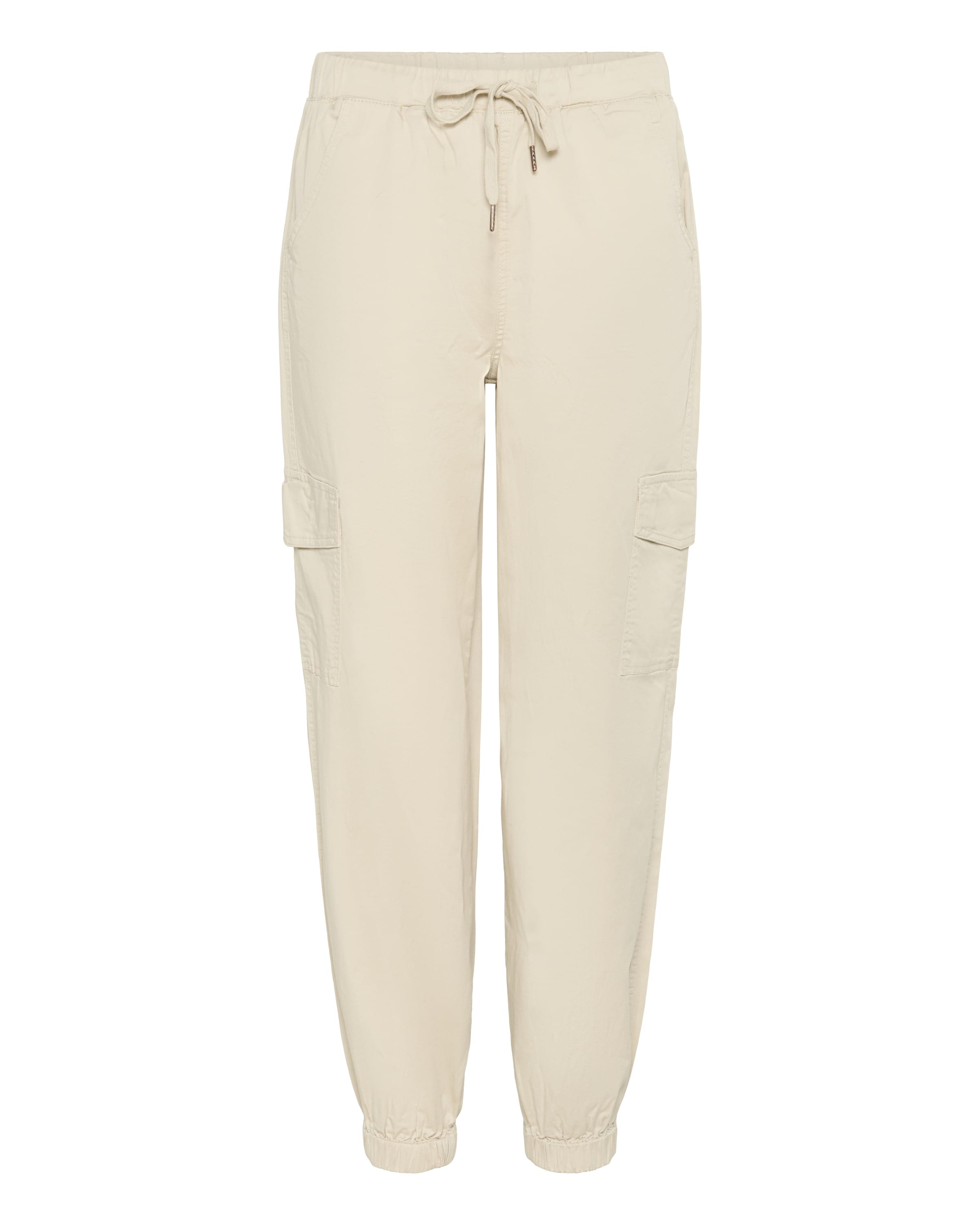 Cream Loosefit Cargobukser 'Otilie' i beige: forside