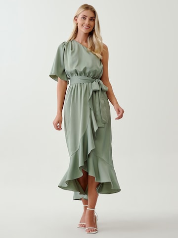 Robe 'ELICIA' Tussah en vert : devant