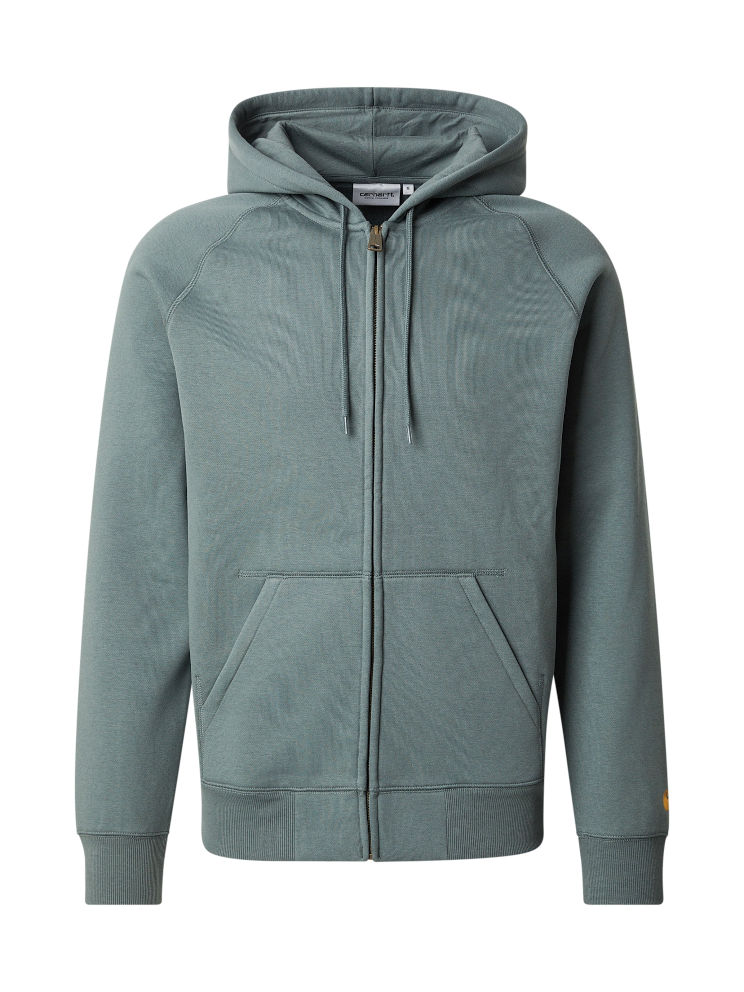 Carhartt WIP Ζακέτα φούτερ 'Chase' σε πράσινο: μπροστά