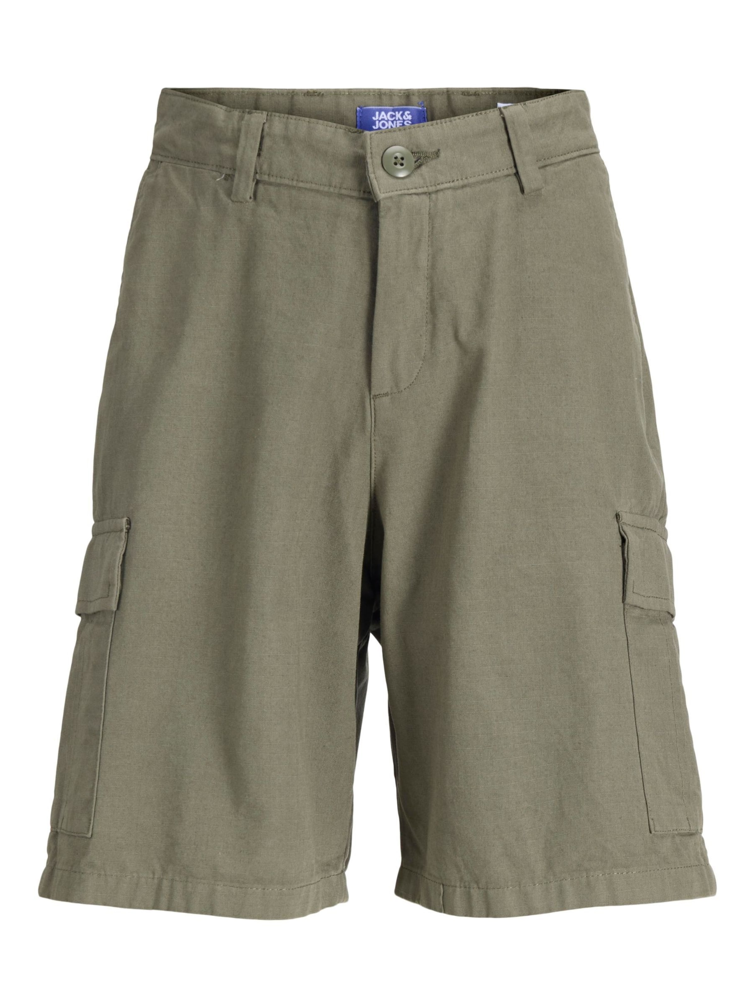 Jack & Jones Junior - Loosefit Pantalón en verde: frente