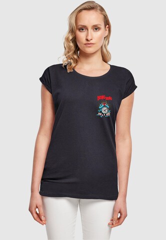 Merchcode T-Shirt 'Alarm Clock' in Blau: Vorderseite