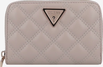 GUESS Wallet 'Giully II' in Beige: front
