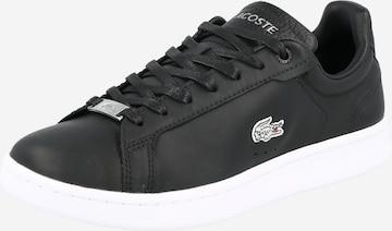 Baskets basses LACOSTE en noir : devant