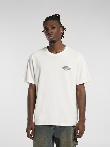 DICKIES - Camisa 'WOOD' em branco: frente