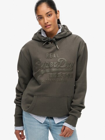 Sweat-shirt Superdry & Co en noir : devant