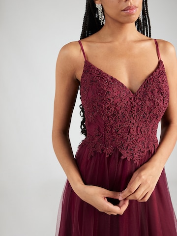 Robe de cocktail Laona en rouge