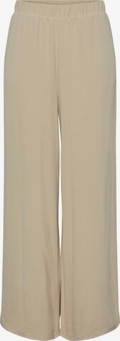 Wide Leg Pantalon 'Flore' PIECES en beige : devant