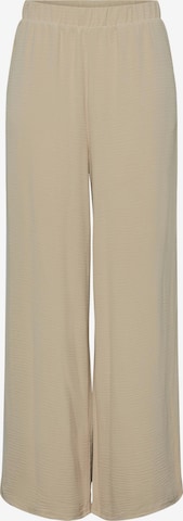 Wide Leg Pantalon 'Flore' PIECES en beige : devant