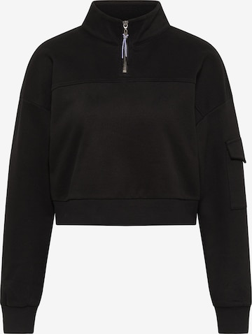 myMo ATHLSR Sweatshirt in Zwart: voorkant