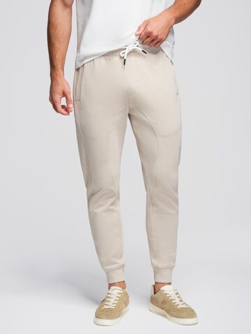 Ombre Tapered Broek in Beige: voorkant