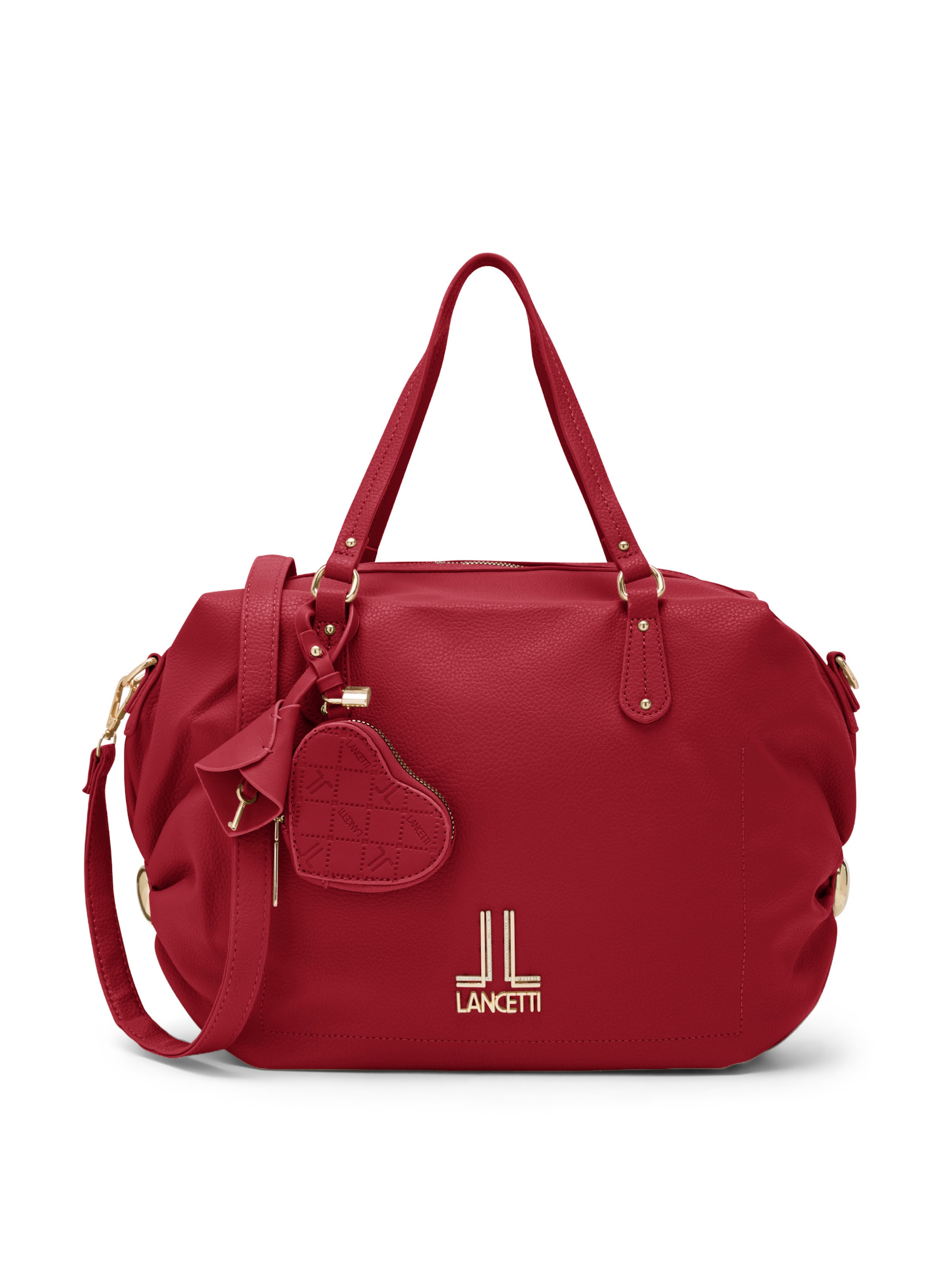 Lancetti Shopper 'Delphville 2' in Red: front