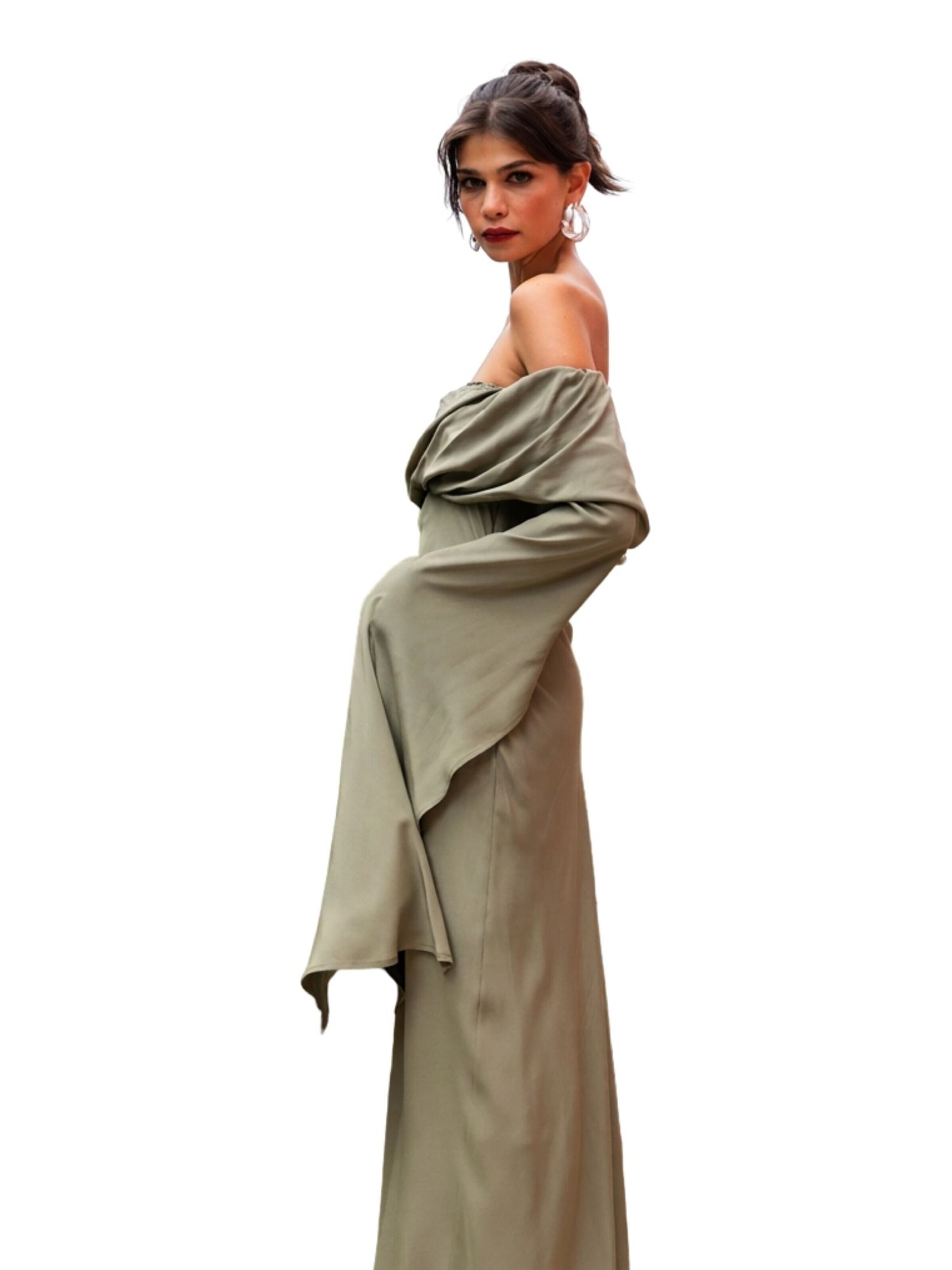 Abito da cocktail 'Habarana' di Nisia PartyWear in verde
