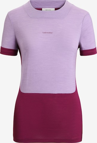 T-shirt fonctionnel 'ZoneKnit' ICEBREAKER en violet : devant