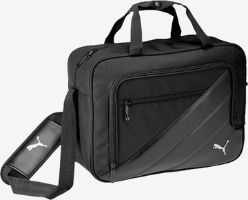 PUMA Sports Bag in Black: front