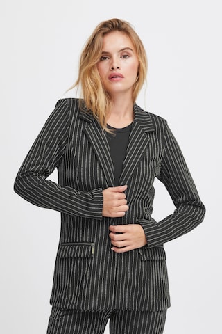 PULZ Jeans Blazers 'Kira' in Zwart: voorkant