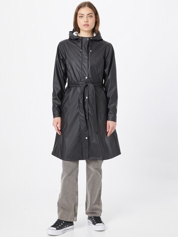 Manteau mi-saison 'JASMINE' KnowledgeCotton Apparel en noir : devant