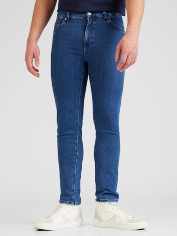 BOSS - Skinny Calças de ganga 'Delaware' em azul: frente