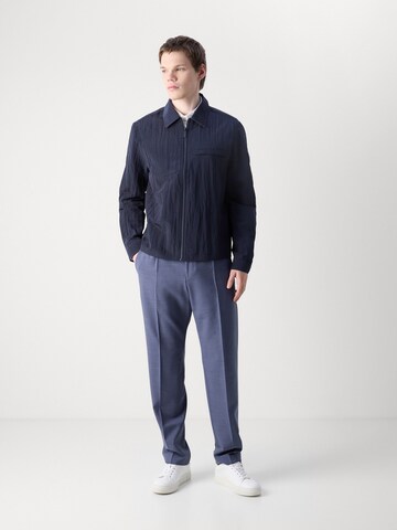 Regular Pantalon à plis 'Peter' BOSS en bleu