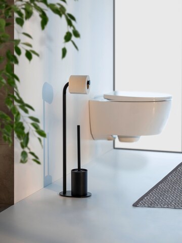Wenko Stand WC-Garnitur 'Levante' in Schwarz