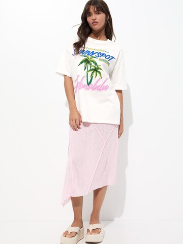 Pull&Bear T-Shirt in Weiß