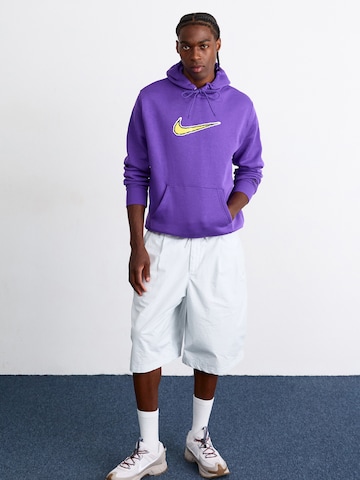 Nike Sportswear Sweatshirt 'CLUB' in Purple