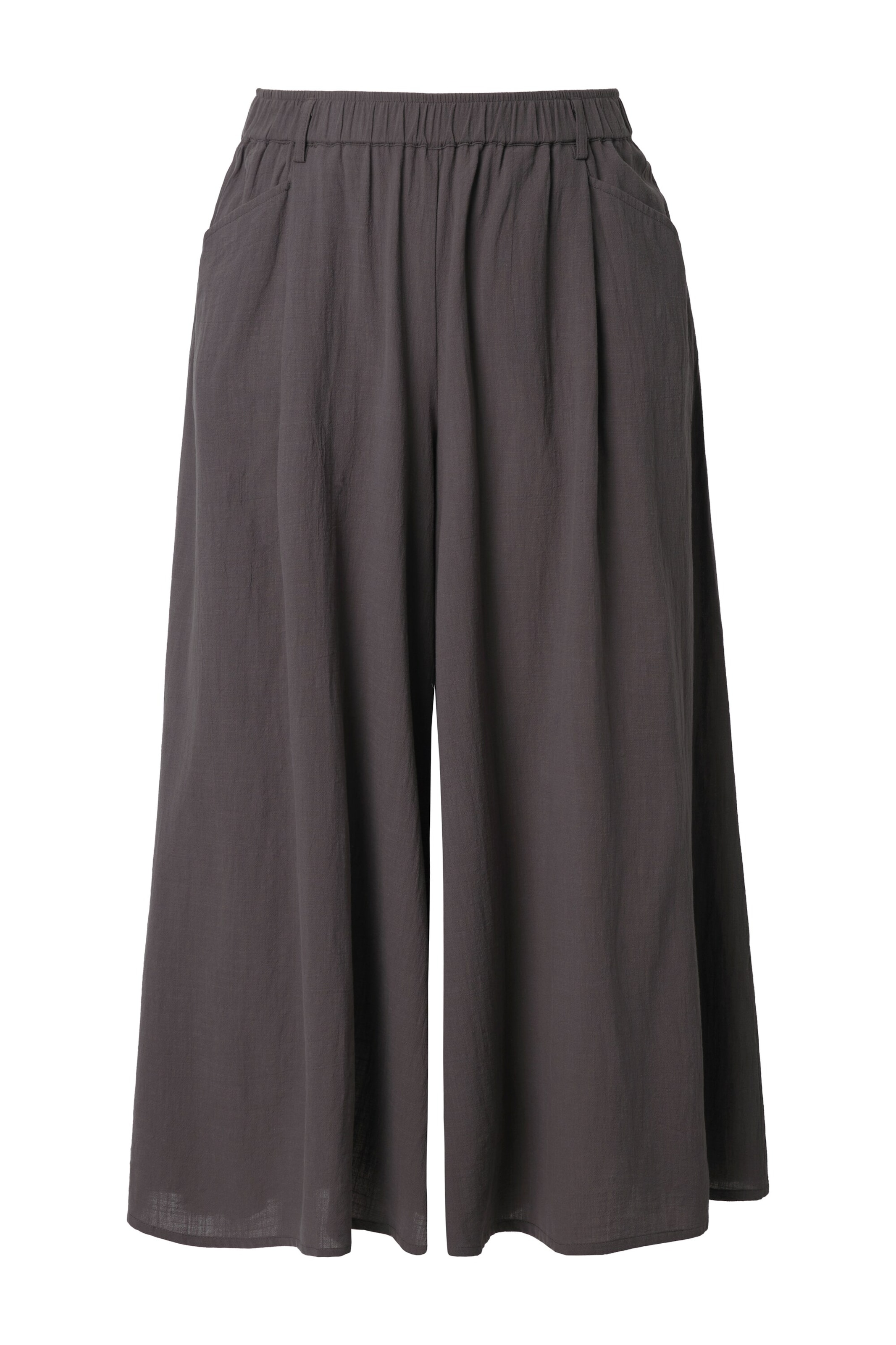 Ulla Popken Pleat-Front Pants in Dark grey, Item view