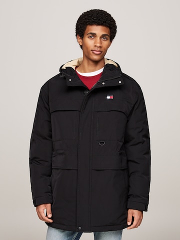 Tommy Jeans Tussenjas in Zwart: voorkant