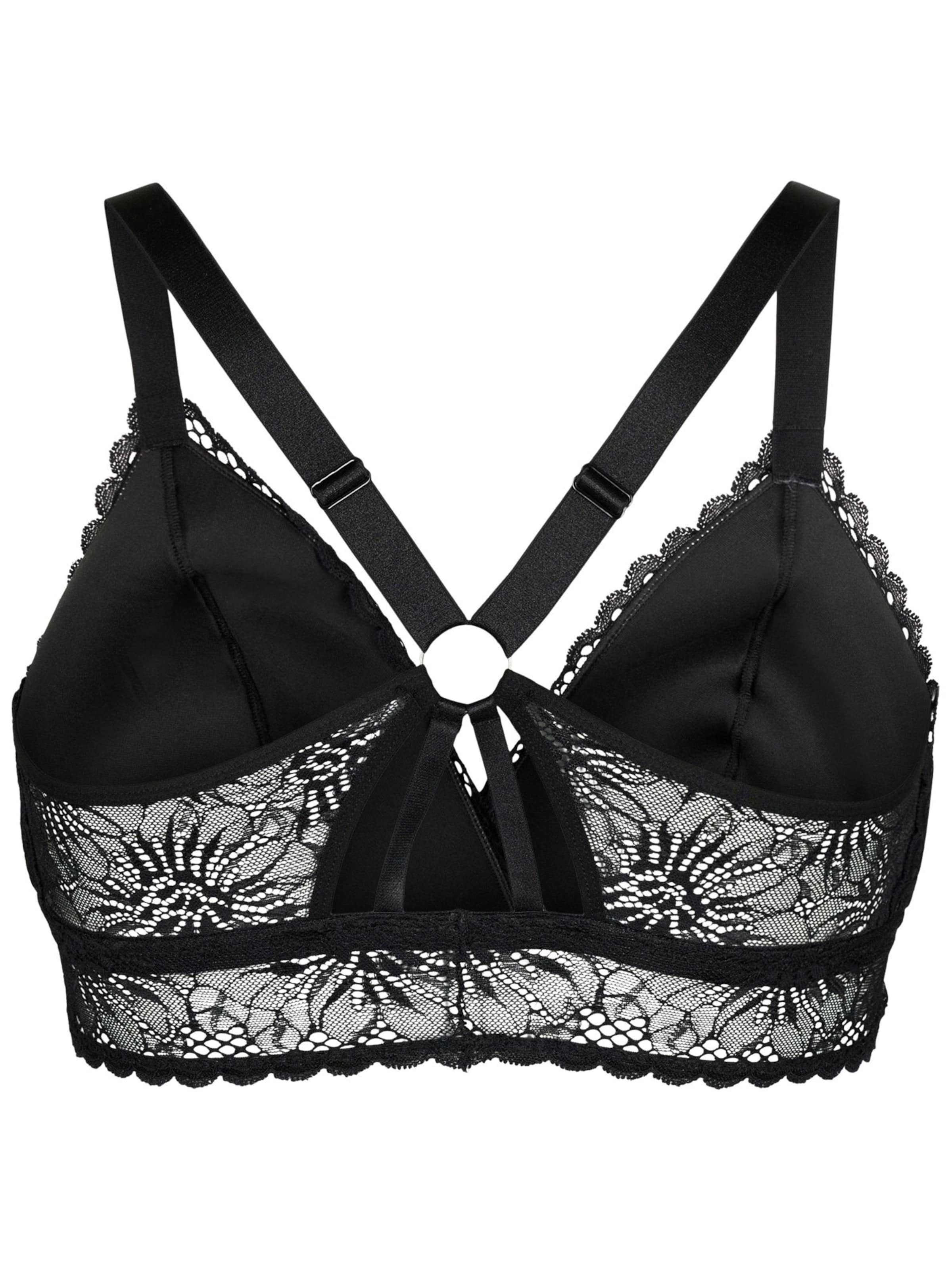 Devoted by Zizzi Bra 'LHALO' in Black: front