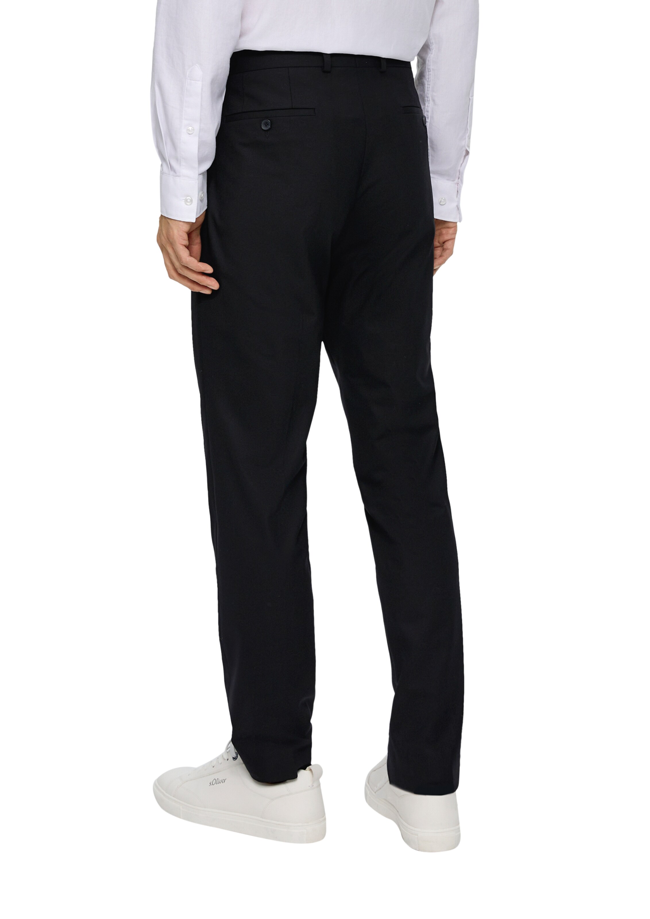 s.Oliver Slimfit Pantalon in Zwart