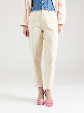 Regular Pantalon à pince 'ZIZZY' JDY en beige : devant